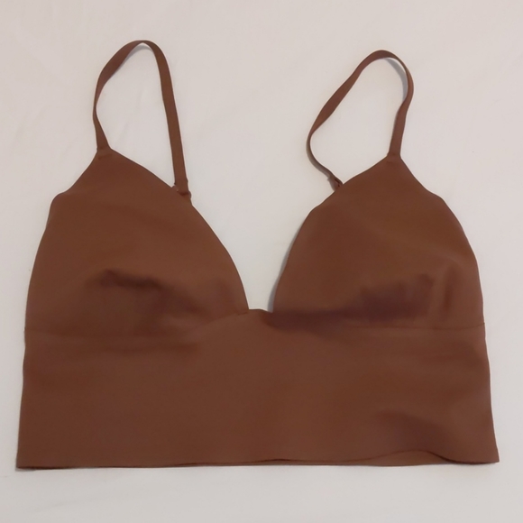 Free People Other - Free people sage mauve bark longline bra medium